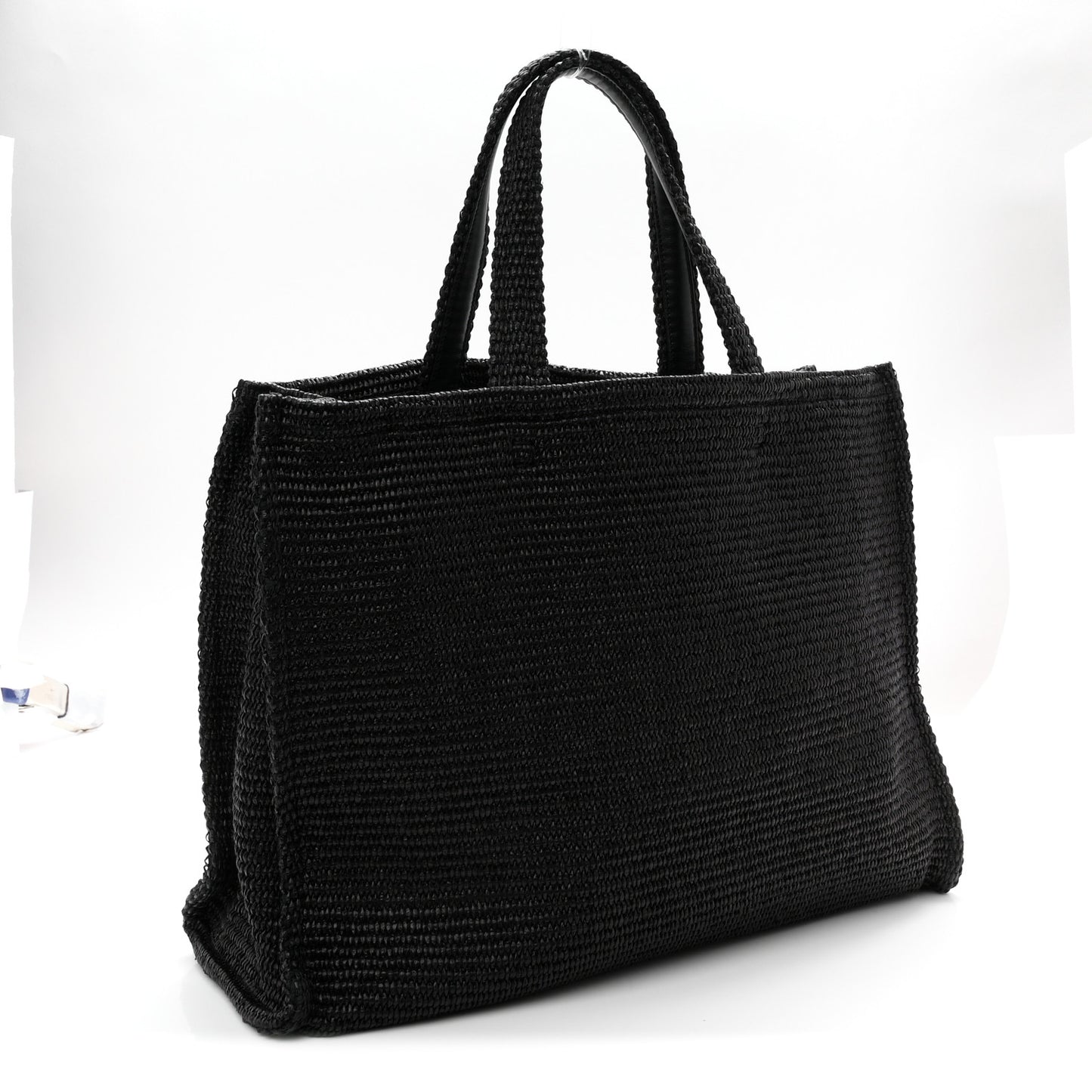 Raffia Medium G Tote Black