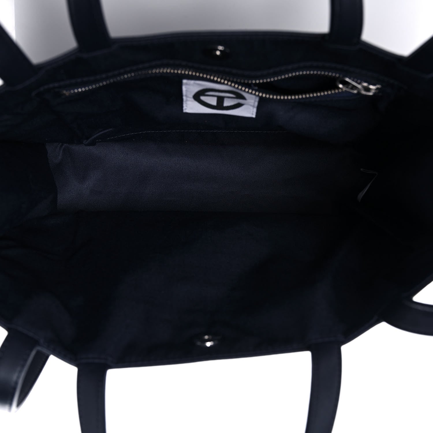 Telfar Vegan Leather Medium Shopping Bag Navy 7 of 9