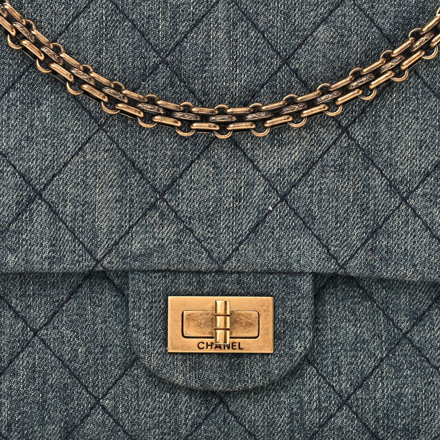 Chanel Denim Quilted 2.55 Reissue 226 Flap 10 of 11