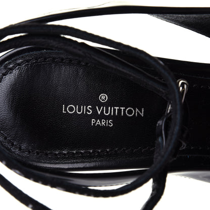 Louis Vuitton Patent Call Back Sling Back Pumps 36 Black 4 of 5