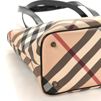 Burberry Supernova Check Small Nickie Tote Black 7 of 8