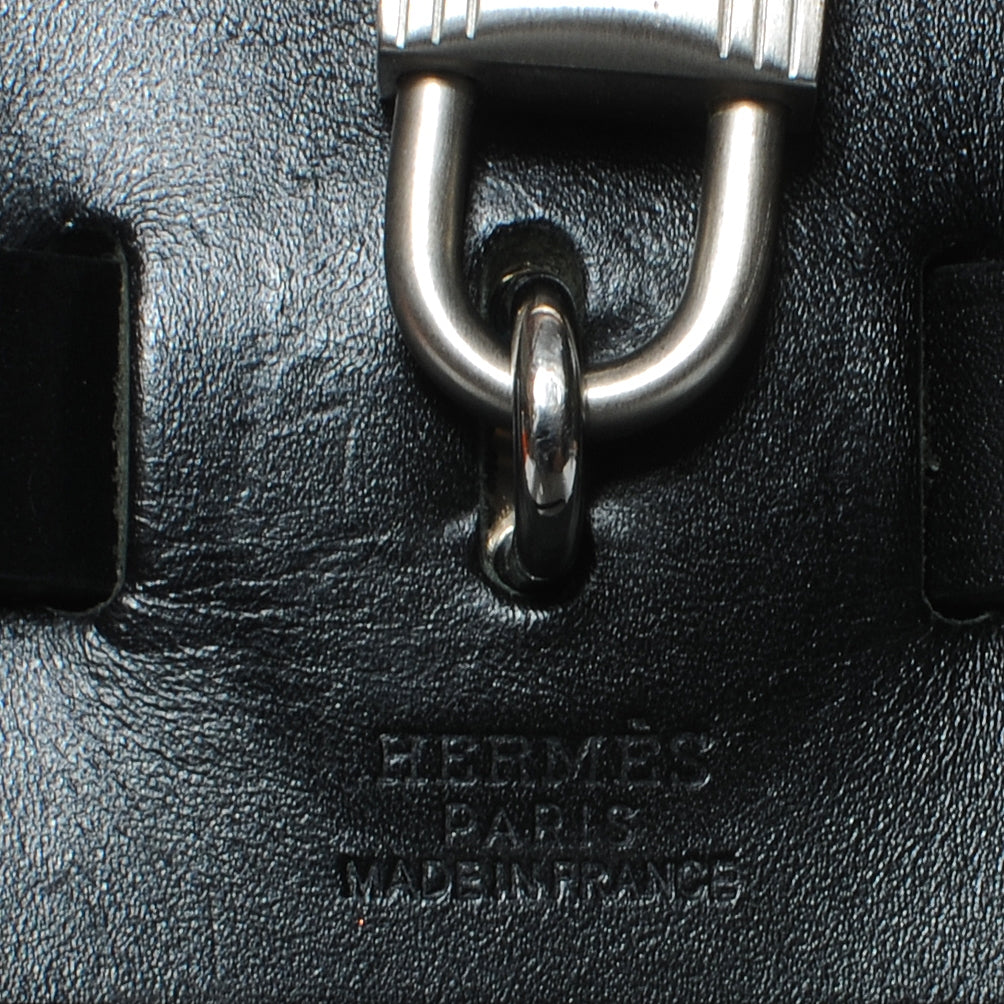 Hermes Toile Herbag PM Natural and Black 10 of 12