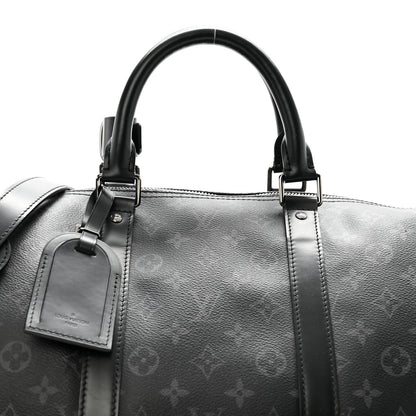 Louis Vuitton Monogram Eclipse Keepall Bandouliere 55 7 of 16