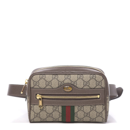 Gucci GG Supreme Monogram Web Small Ophidia Belt Bag 85 34 Dark Brown 1 of 19
