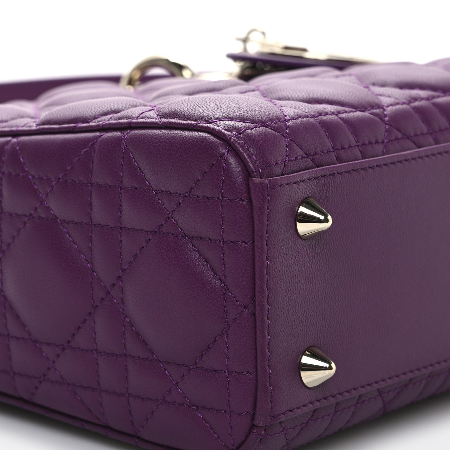 Lambskin Cannage Small My ABCDior Lady Dior Purple