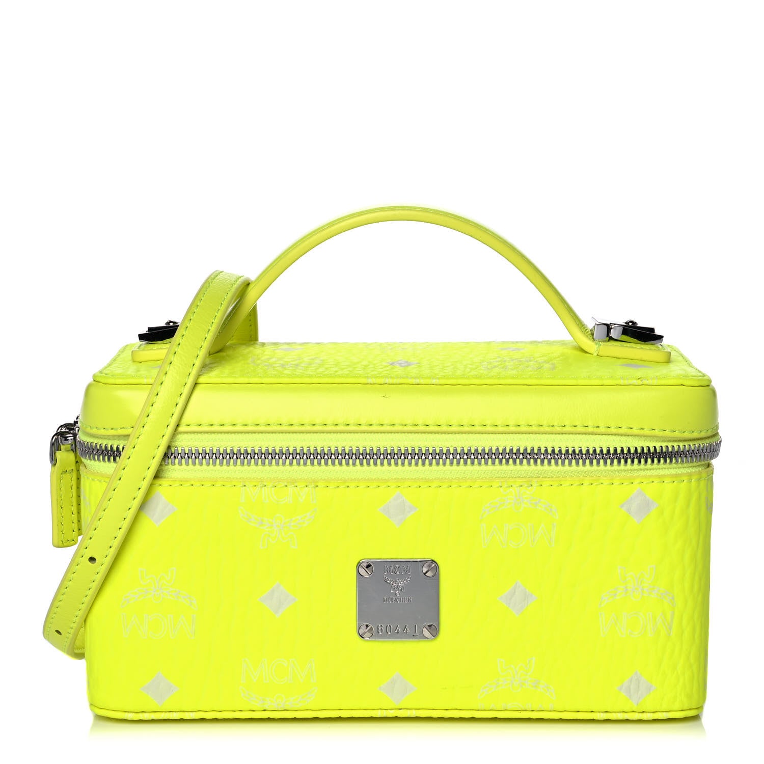 MCM Visetos Vanity Case Neon Yellow 1 of 11