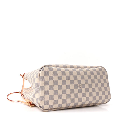 Louis Vuitton Damier Azur Neo Neverfull MM Rose Ballerine 4 of 10