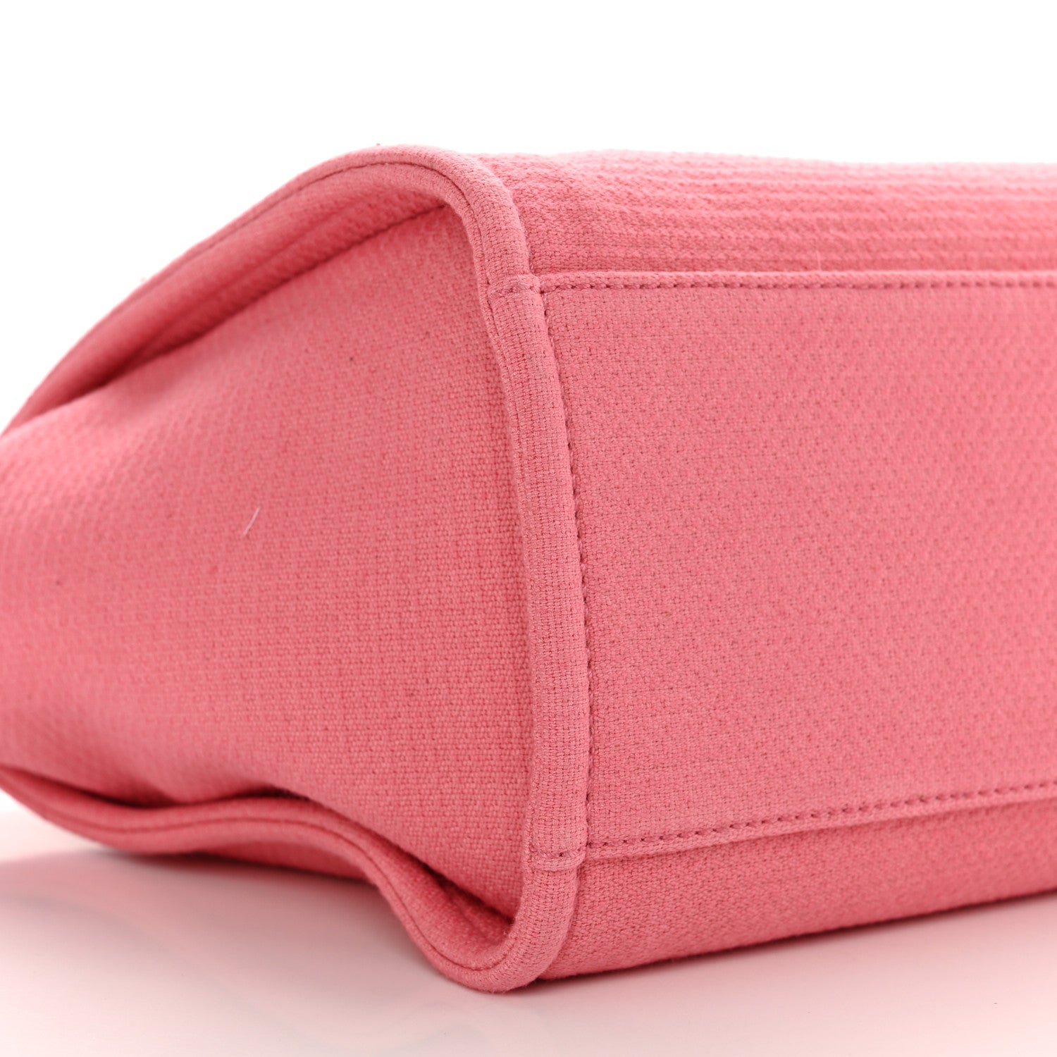 Chanel Mixed Fibers Small Deauville Tote Pink 10 of 11