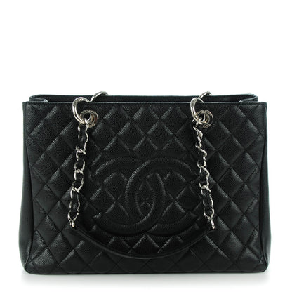 Chanel Caviar Quilted Grand Shopping Tote GST Black 1 of 7