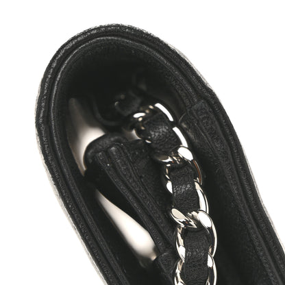Chanel Lambskin Camellia Embossed Wallet on Chain WOC 13 of 15