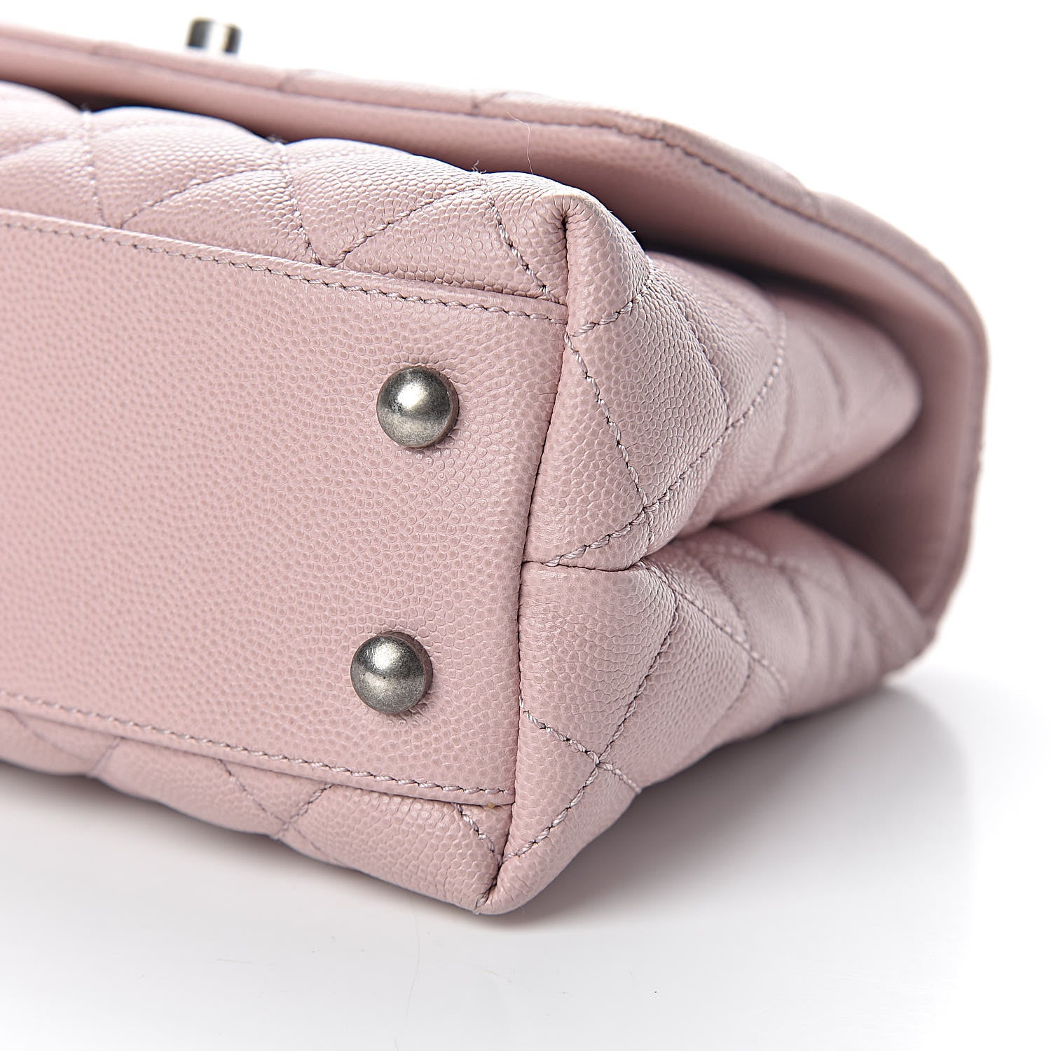 Chanel Caviar Quilted Mini Coco Handle Flap Pink 10 of 10