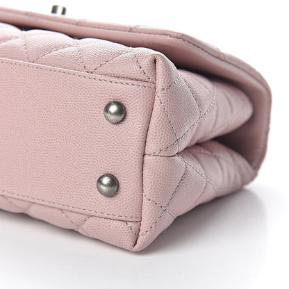 Chanel Caviar Quilted Mini Coco Handle Flap Pink 10 of 10