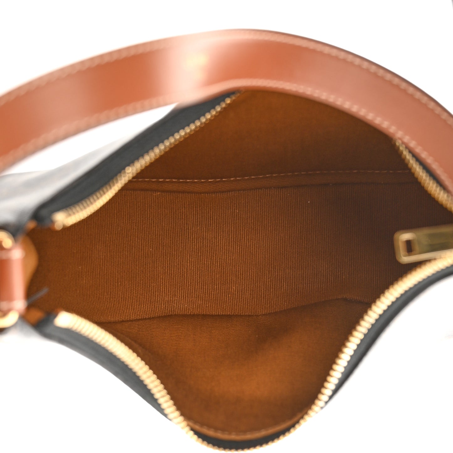 Triomphe Canvas Calfskin Ava Shoulder Bag Tan