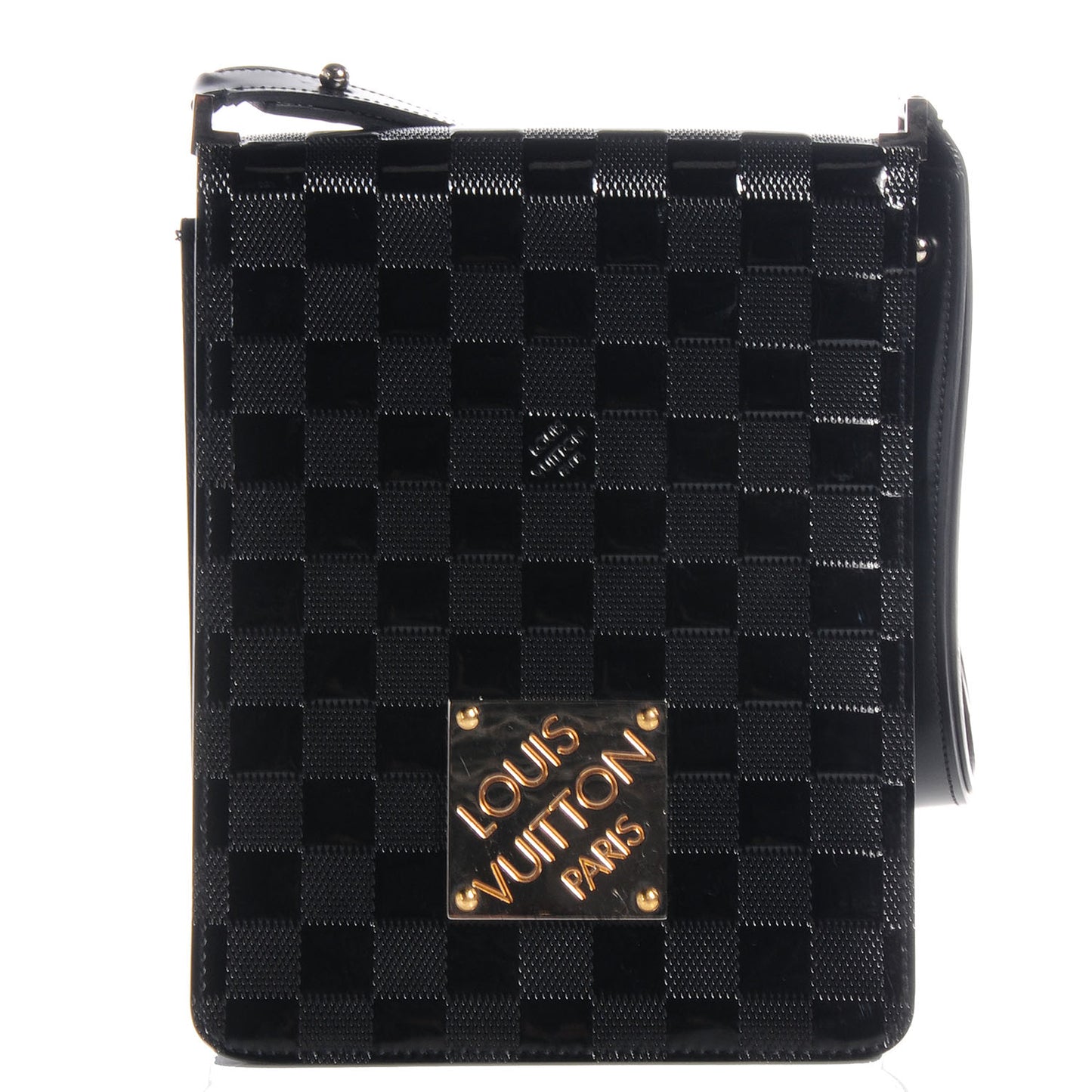 Damier Vernis Club Bag Black