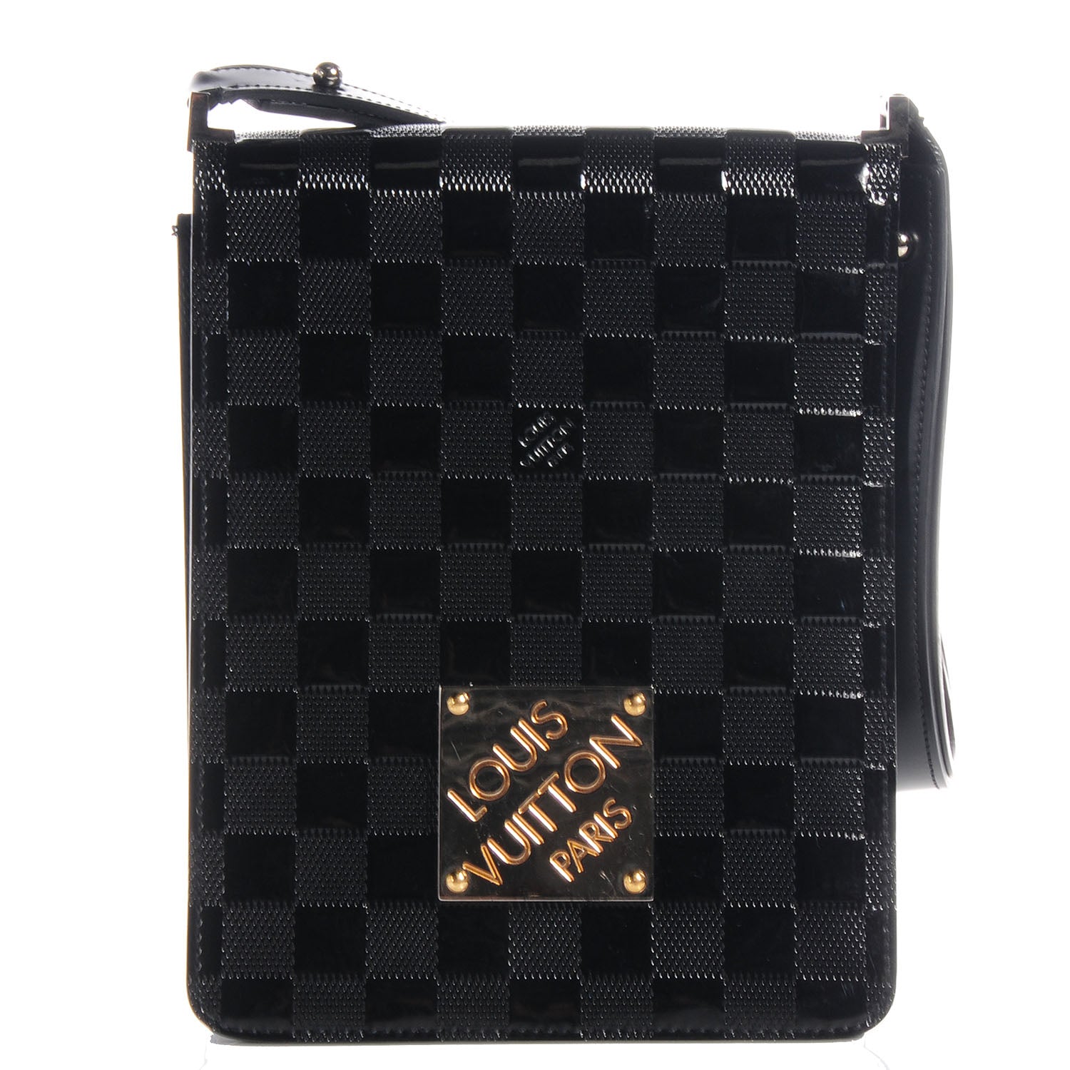 Louis Vuitton Damier Vernis Club Bag Black 1 of 7