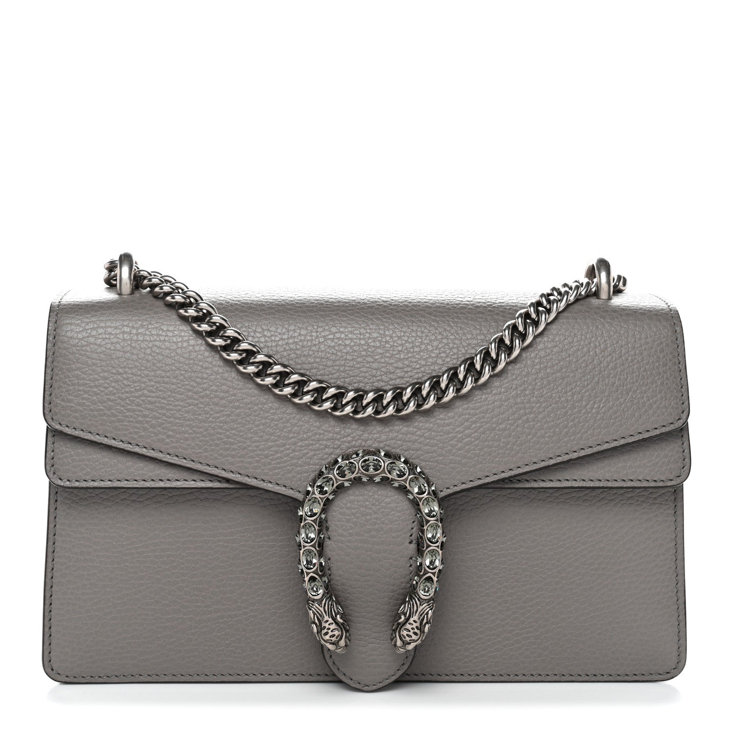 Gucci Pebbled Calfskin Small Dionysus Shoulder Bag Dusty Grey 1 of 11