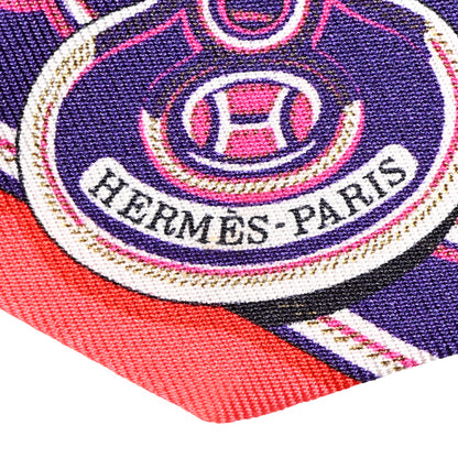 Hermes Silk Maillons Twilly Rouge 2 of 7
