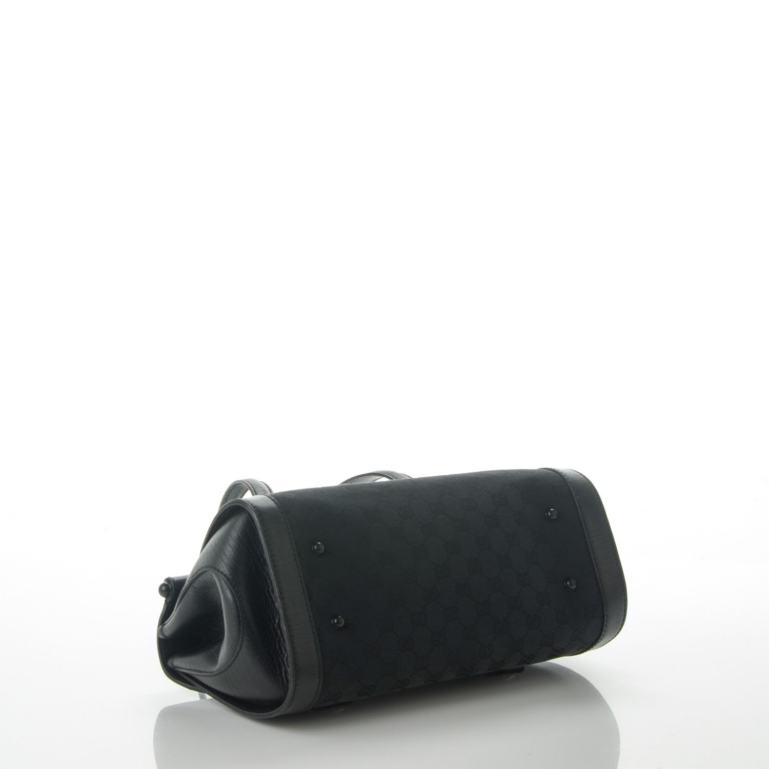 Gucci Monogram Bamboo Bullet Bag Black 4 of 7