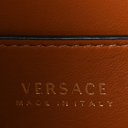 Versace Vitello Barocco Virtus Small Top Handle Shoulder Bag Brown 6 of 8