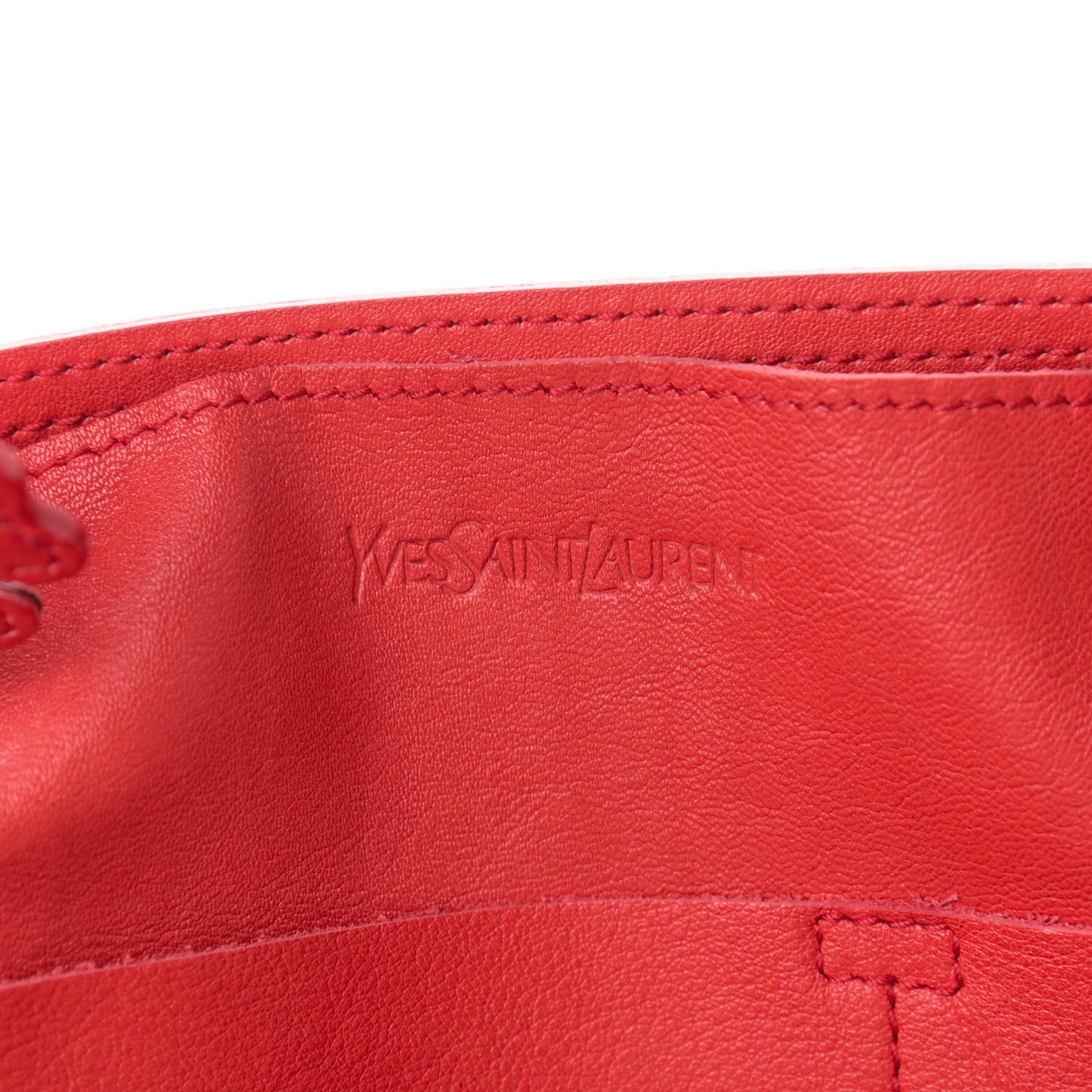 Calfskin Lucky Chyc Tote Red