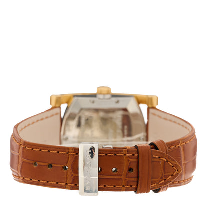 Bulgari Stainless Steel 18K Yellow Gold Alligator 34mm Assioma Automatic Watch 3 of 4