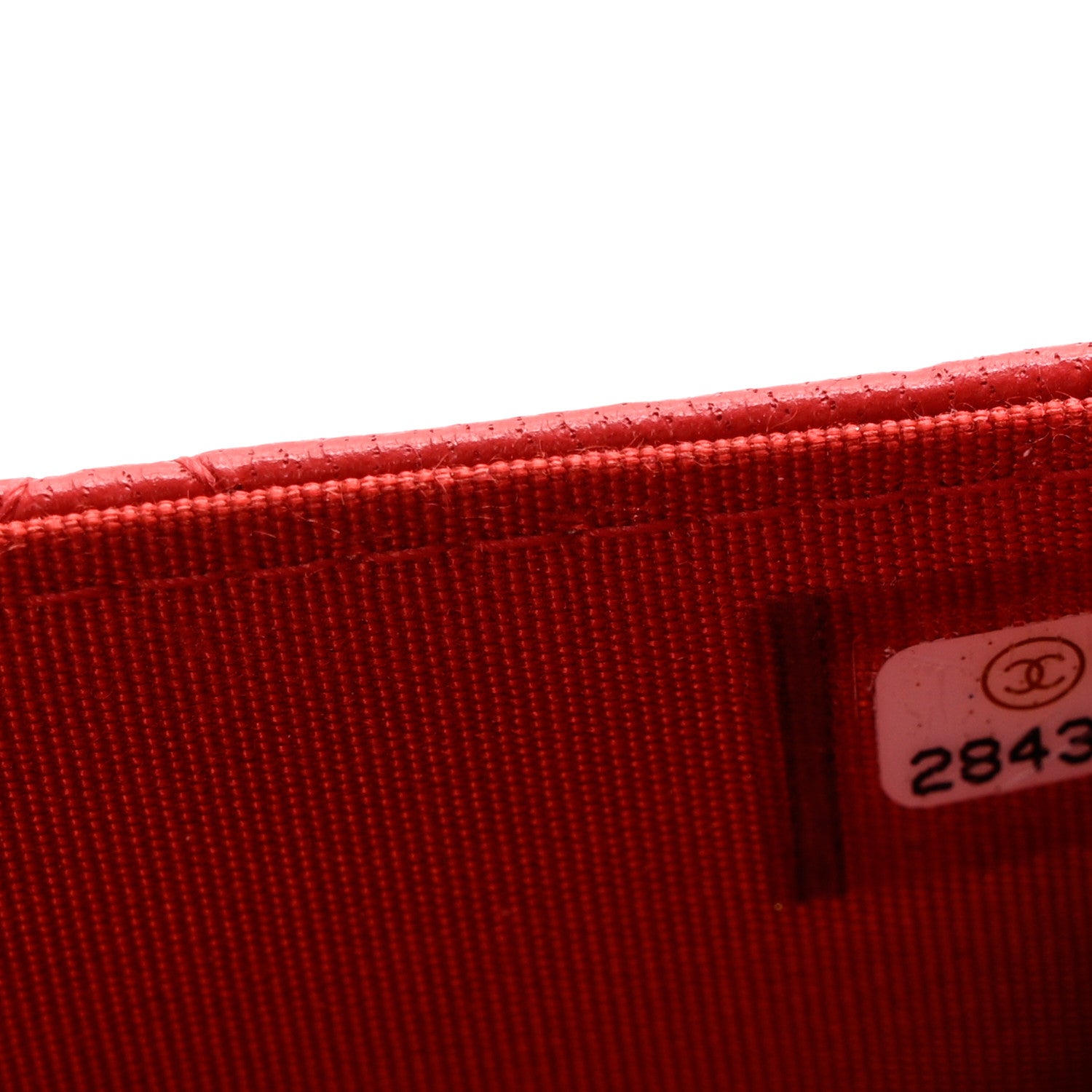 Chanel Lambskin Quilted Infinity Wallet On Chain WOC Red 8 of 12