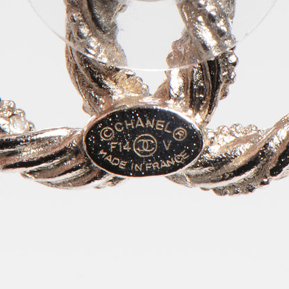 Chanel Crystal CC Earrings Silver 3 of 4