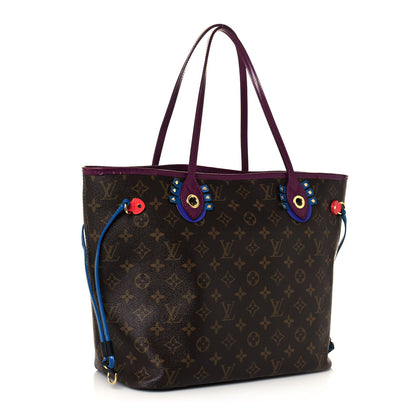Louis Vuitton Monogram Totem Neverfull MM Magenta 4 of 15
