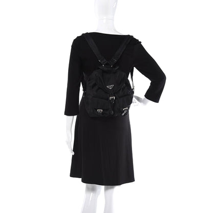 Prada Nylon Vela Small Backpack Black 2 of 6