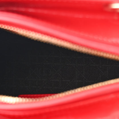 Christian Dior Patent Cannage Medium Lady Dior Red 5 of 10