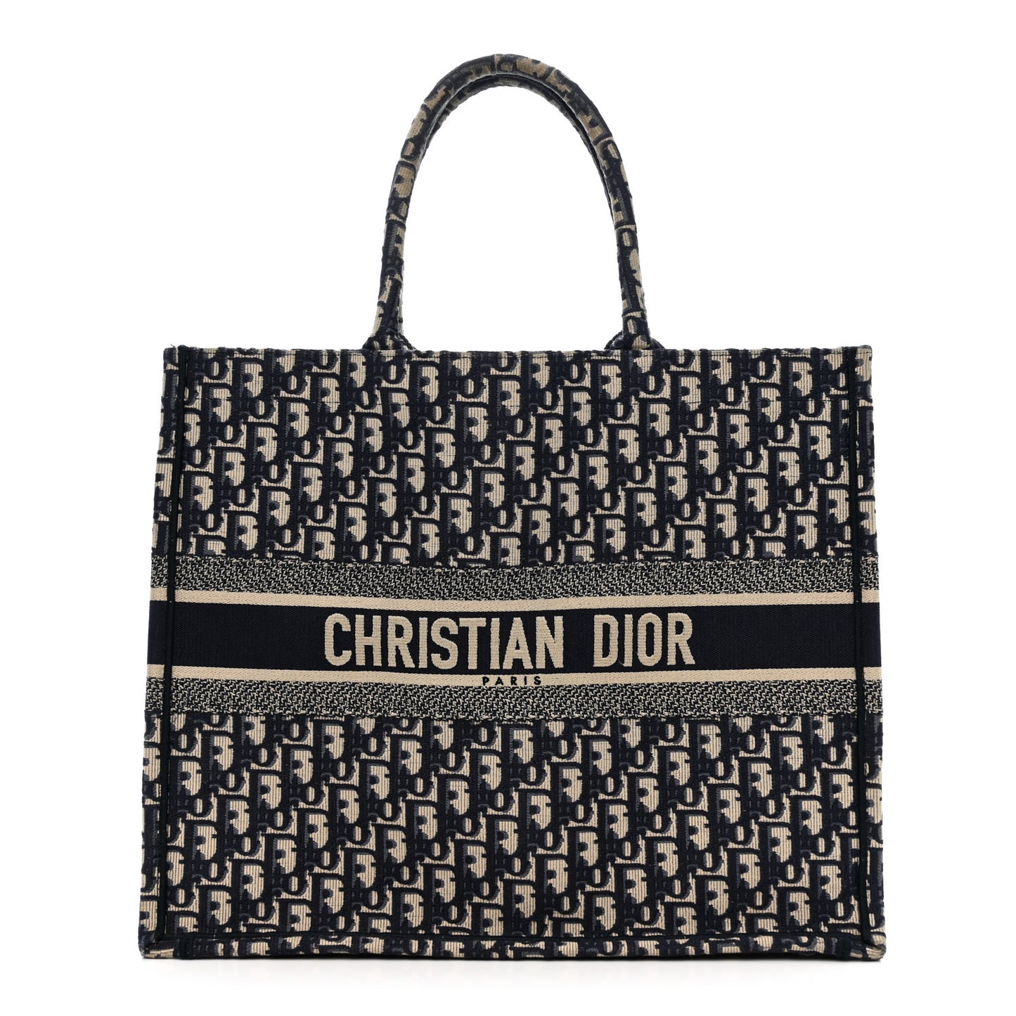 Oblique Large Book Tote Blue Multicolor