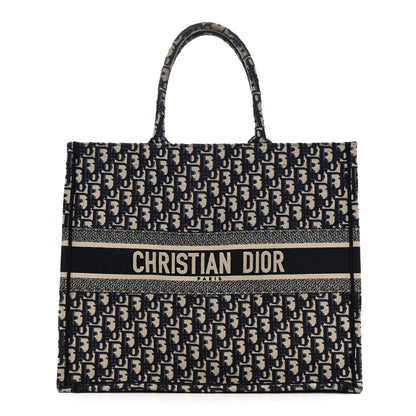Christian Dior Oblique Large Book Tote Blue Multicolor 1 of 12