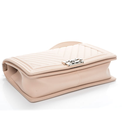 Chanel Calfskin Chevron New Medium Boy Flap Light Pink 4 of 7