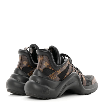 Louis Vuitton Calfskin Patent Monogram LV Archlight Sneakers 41 Black 4 of 9