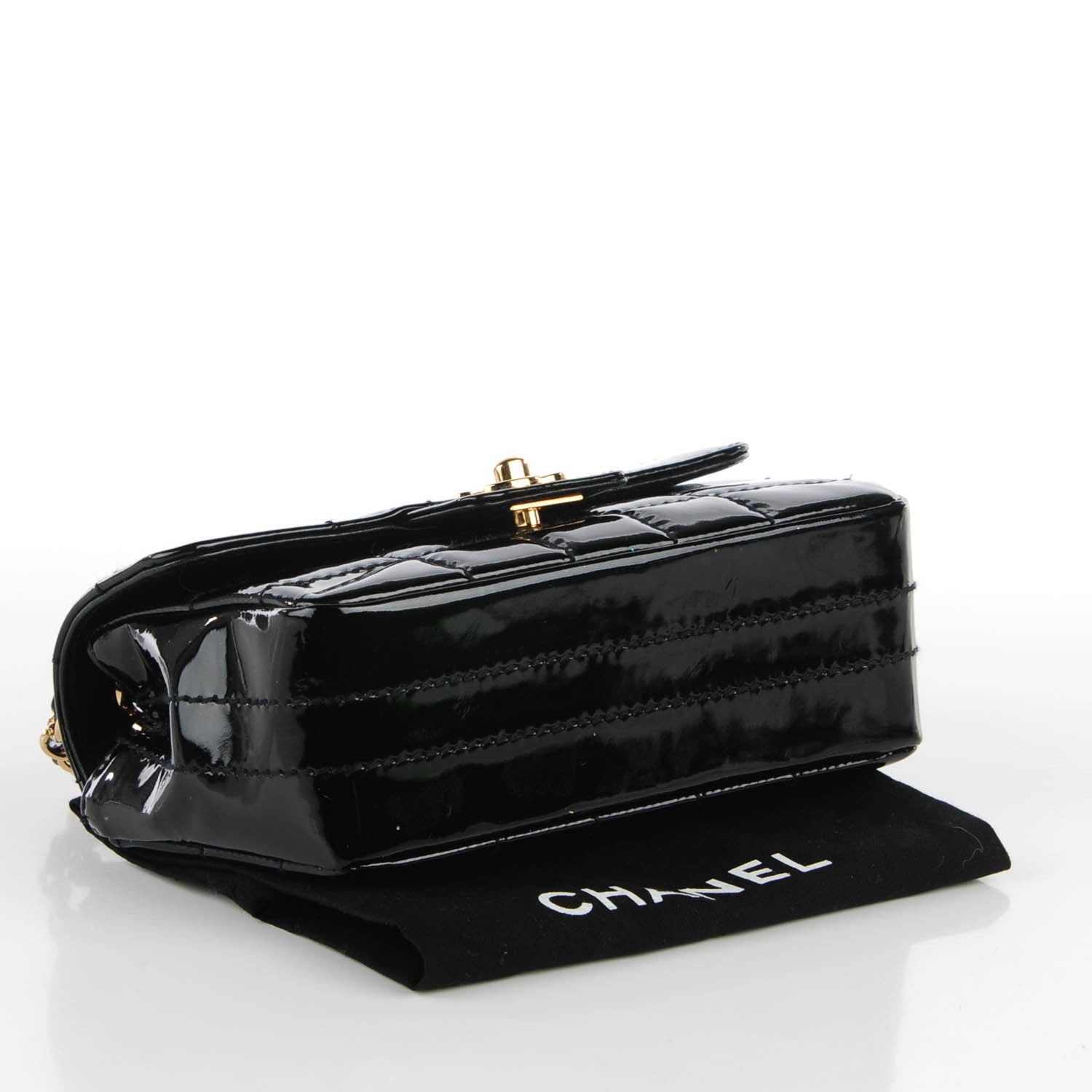 Chanel Patent Square Stitched Mini Flap Black 4 of 8