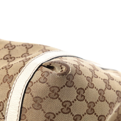 Gucci Monogram New Ladies Web Tote Off White 11 of 14