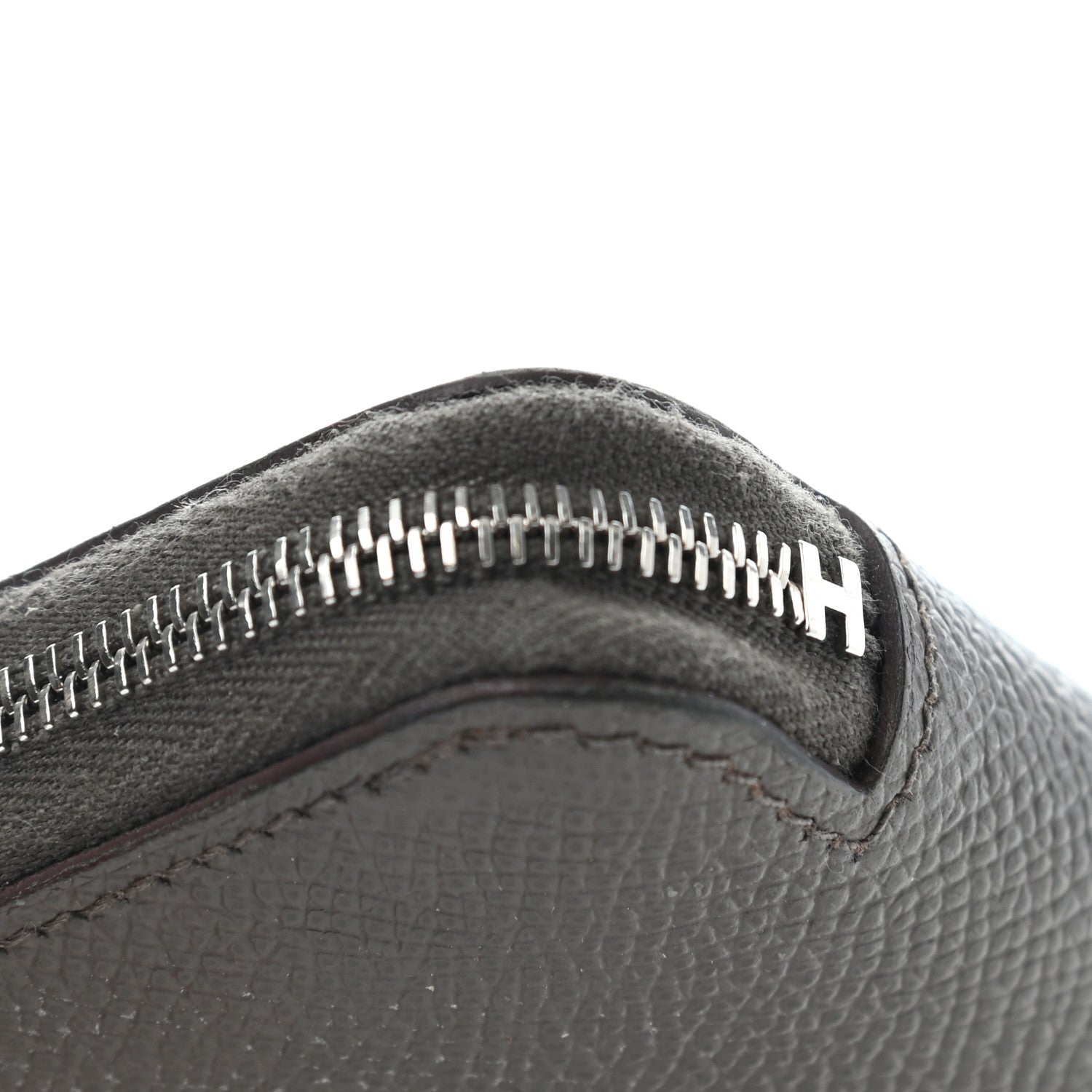 Hermes Epsom Silk'in Compact Wallet Etain 8 of 8