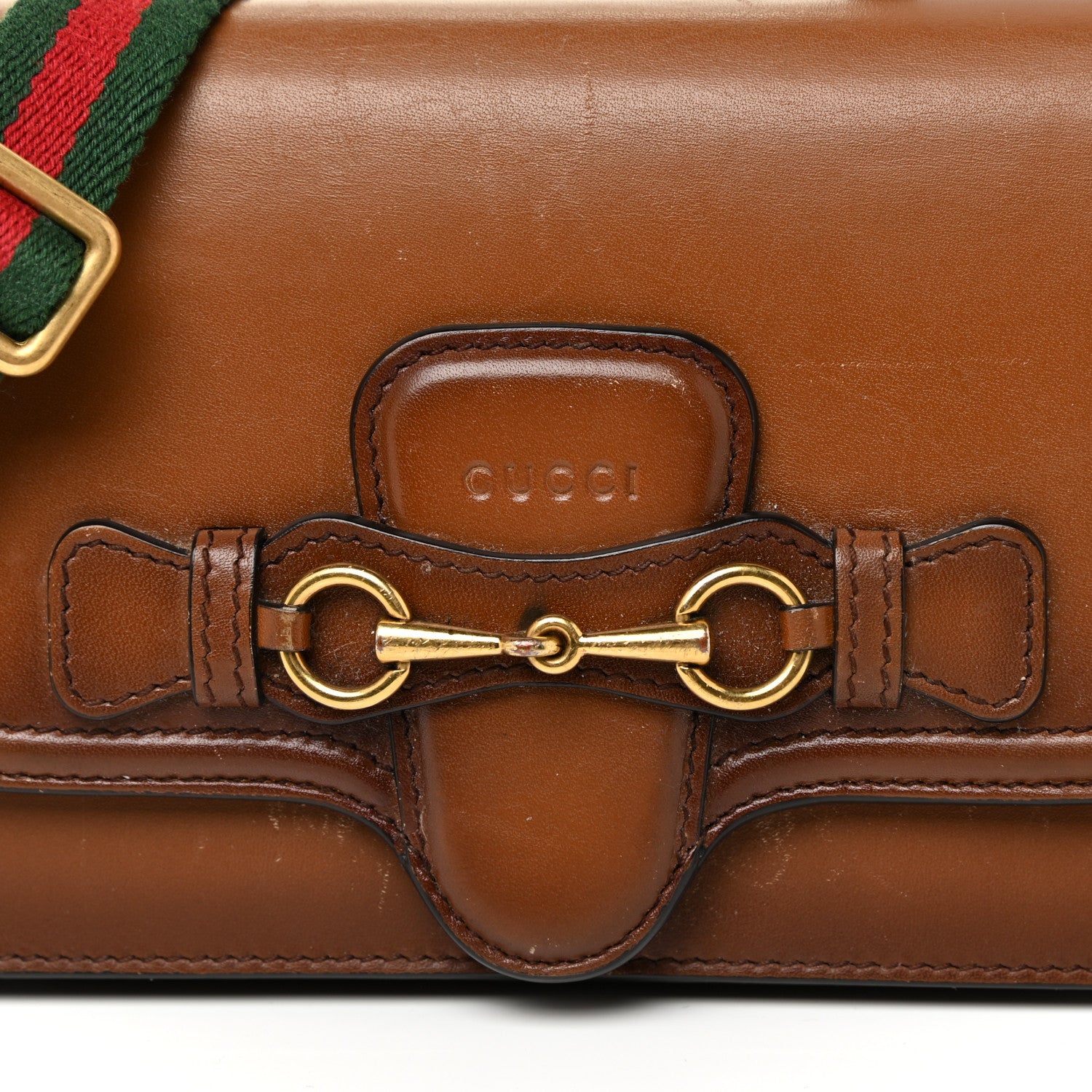 Gucci Calfskin Lady Web Convertible Wallet Cuir 18 of 26