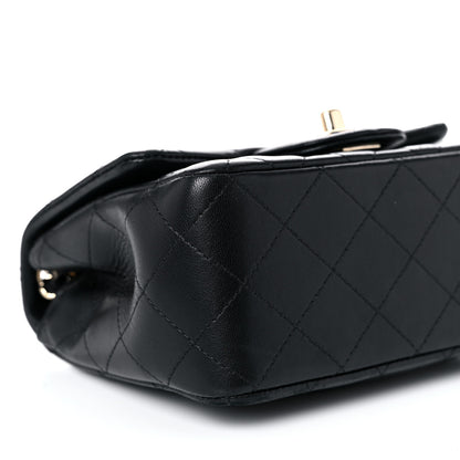 Chanel Lambskin Quilted Mini Square Flap Black 8 of 10