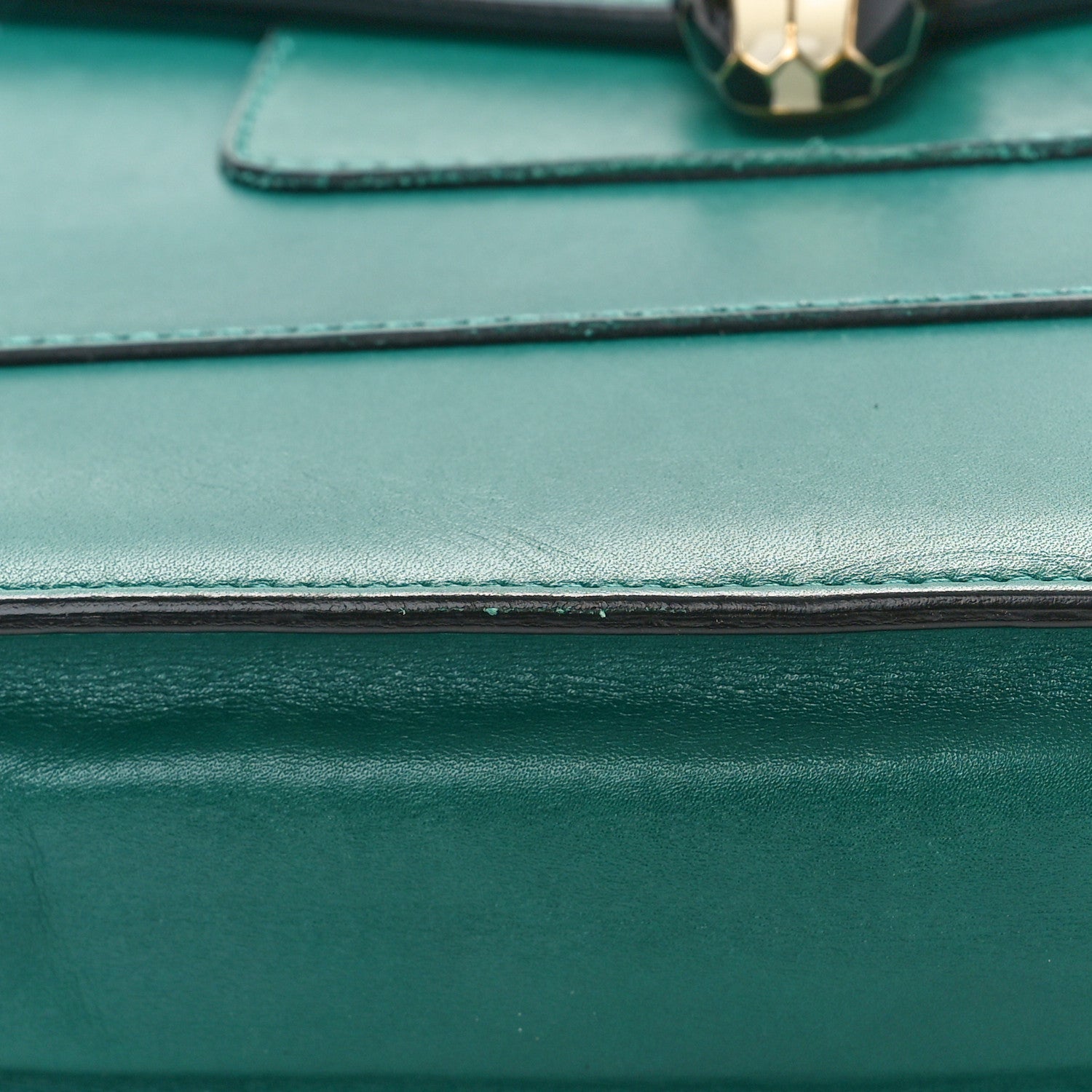 Bulgari Calfskin Serpenti Forever Crossbody Emerald Green 10 of 11