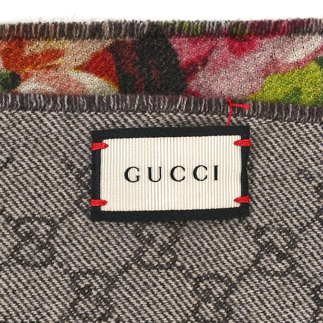 Wool Jacquard GG Monogram Miniorophin Scarf Lacquer Pink