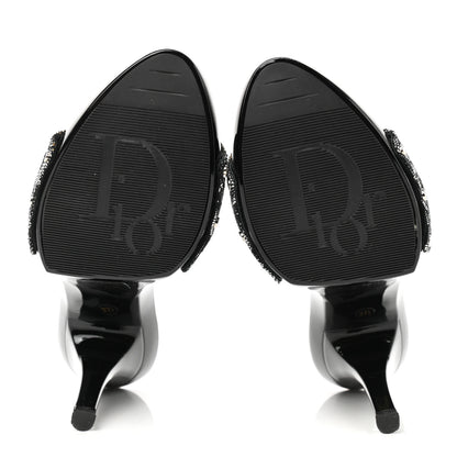 Christian Dior Canvas Monogram Sandals 37.5 Black 5 of 8