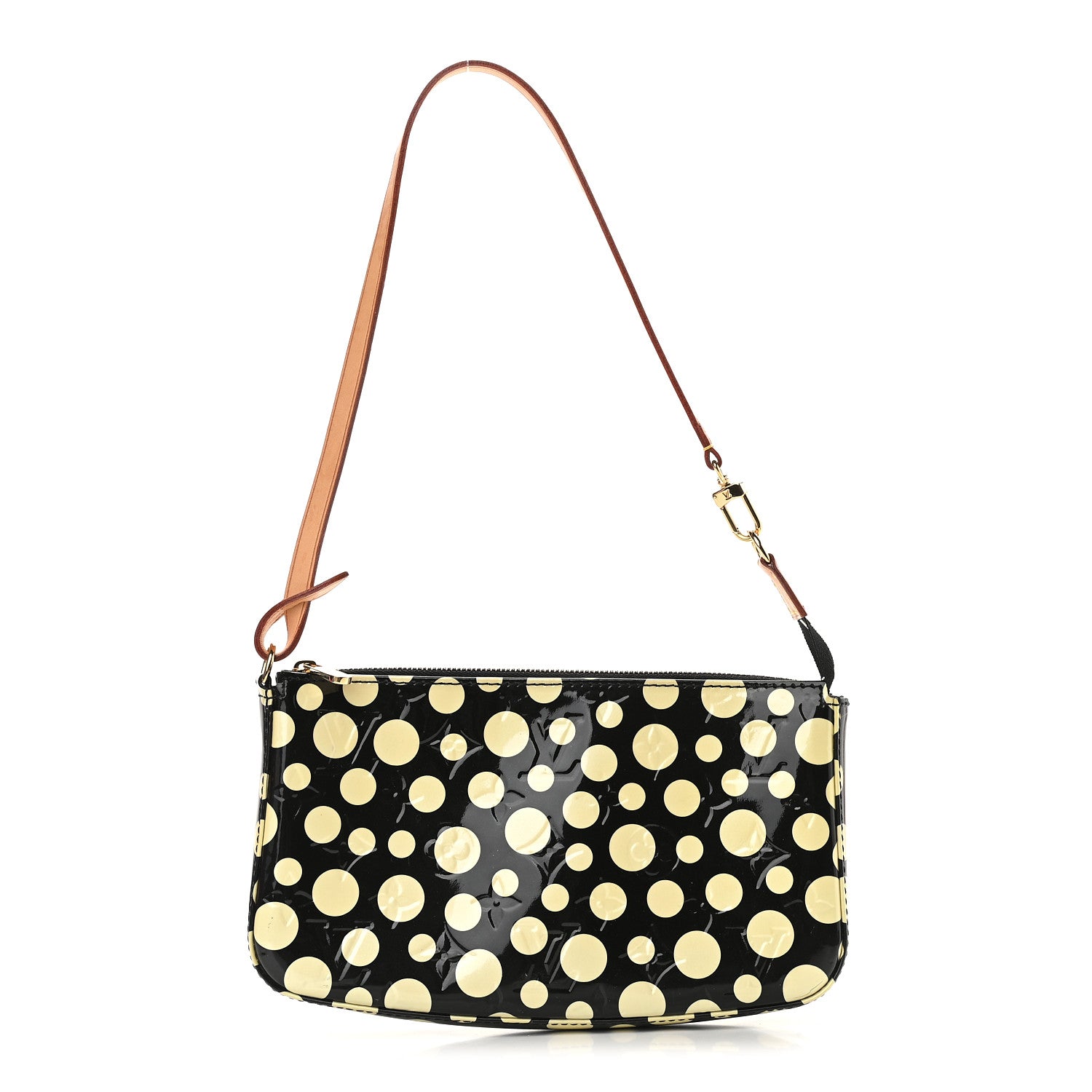 Louis Vuitton Vernis Kusama Infinity Dots Pochette Accessories Black 1 of 8