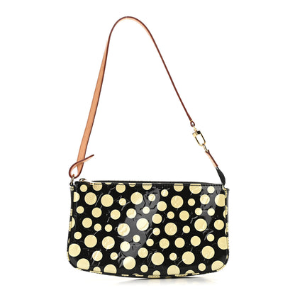 Louis Vuitton Vernis Kusama Infinity Dots Pochette Accessories Black 1 of 8