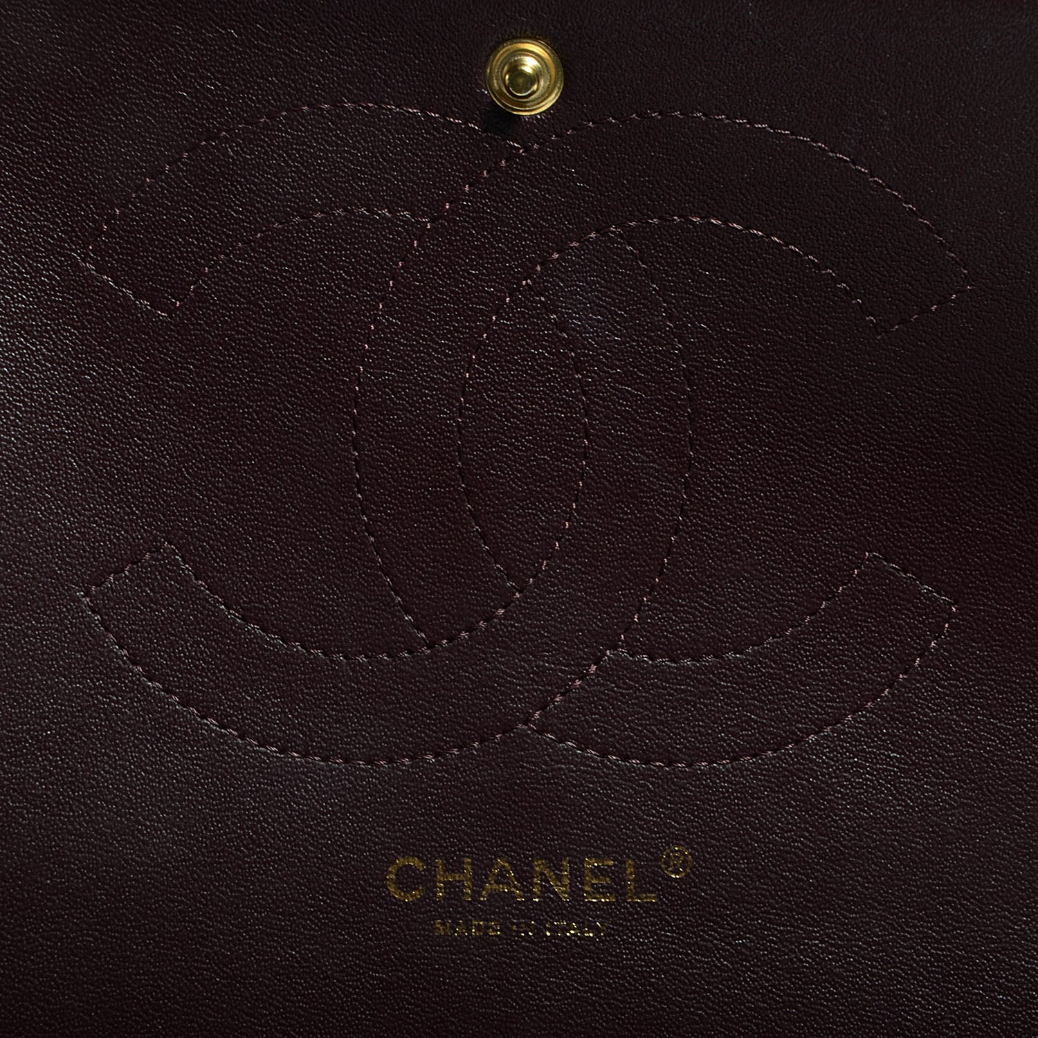 Chanel Caviar Quilted Jumbo Double Flap Burgundy 6 of 10