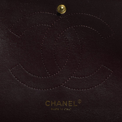 Chanel Caviar Quilted Jumbo Double Flap Burgundy 6 of 10