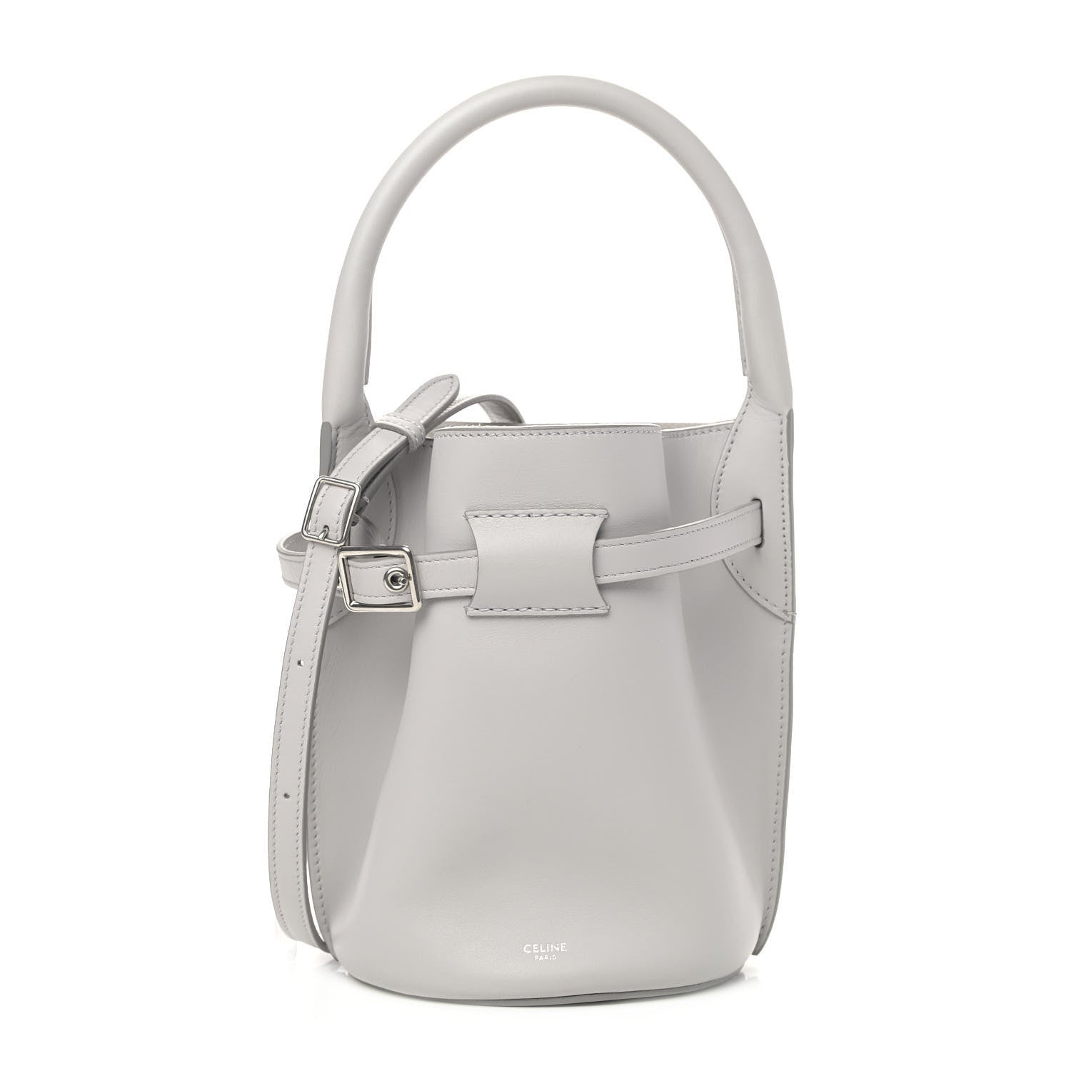 Celine Smooth Calfskin Nano Big Bag Bucket Light Grey 1 of 4
