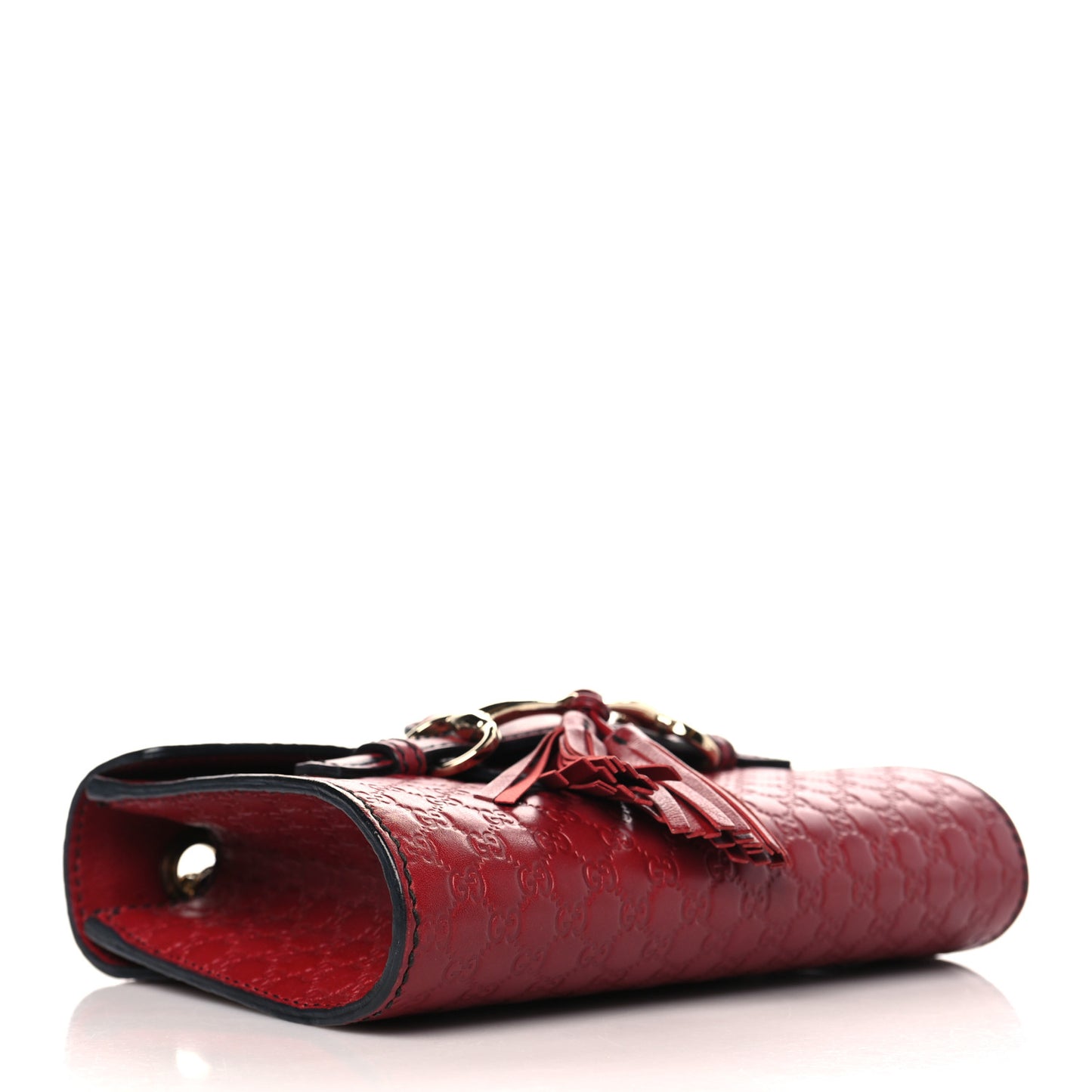 Soft Microguccissima Mini Emily Chain Shoulder Bag Rosso