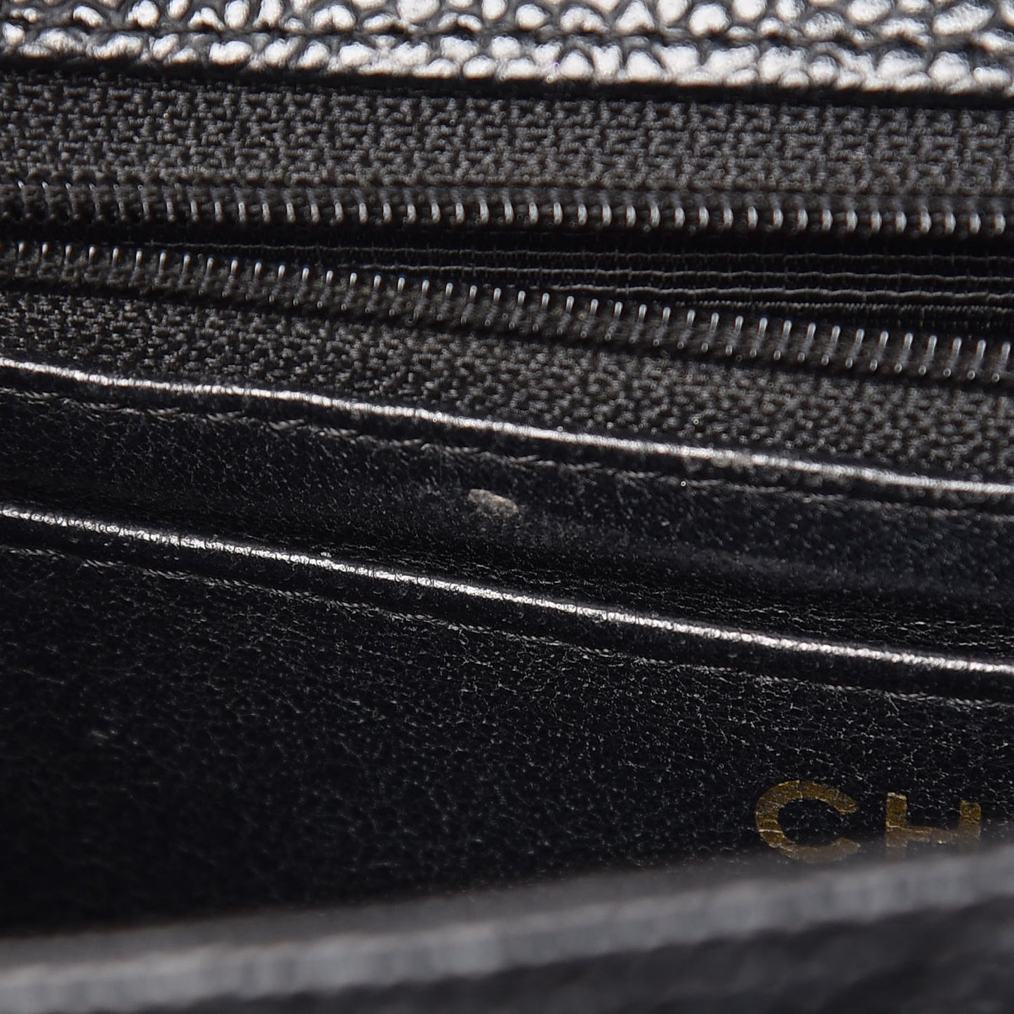 Caviar Quilted Mini Square Flap Black