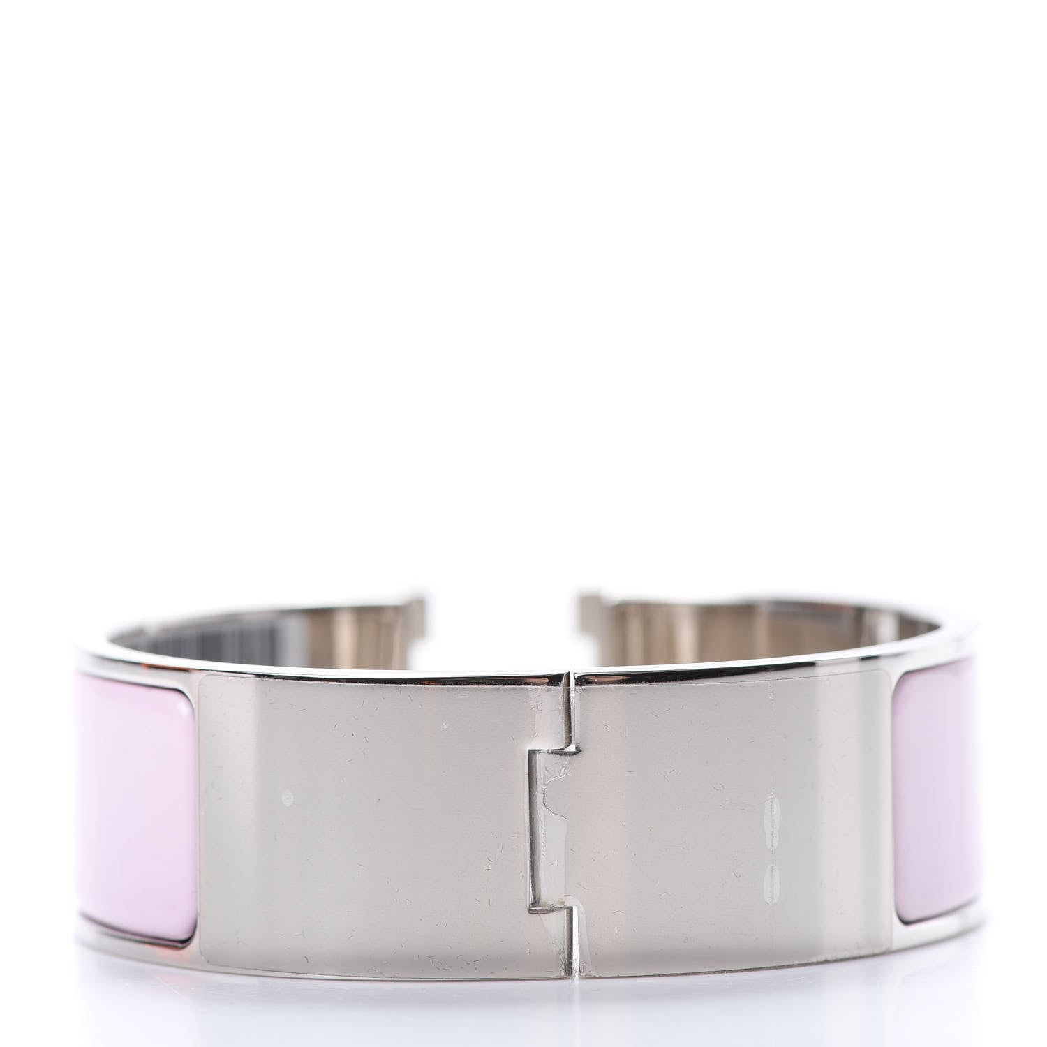 Hermes Enamel Wide Clic Clac H Bracelet PM Rose Dragee 3 of 6